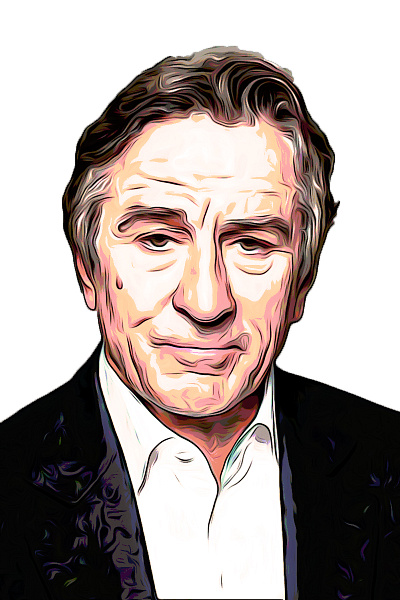 Robert de Niro 2d art illustration ninety niners robet de niro