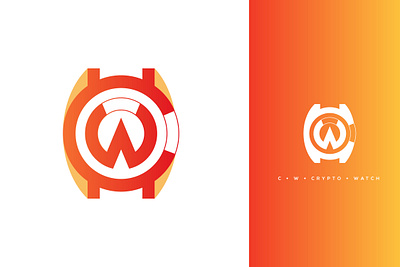 Crypto Watch Logo bitcoin bitwatch branding clean coin cryptocurrency cryptowatch currency currency watch cw cw logo cw monogram cw watch digital illustration logo design minimal simple uiux watch