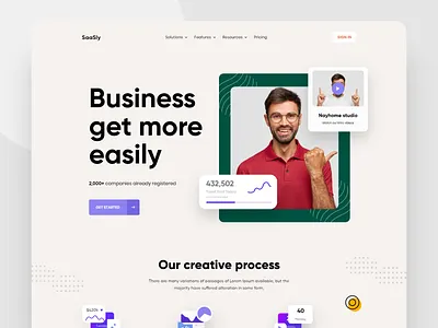 Saas Landing Page branding business landing pge design homepage product redesign saas landing page ui ux website
