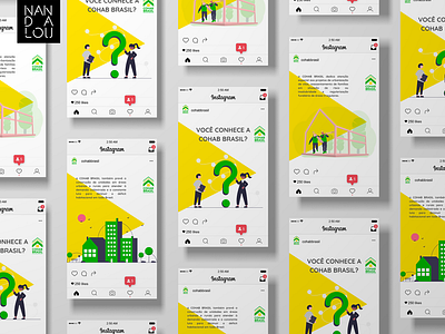 Visual Identity and Social Media | Cohab Brasil branding design graphic design ill illustration logo typography ui ux vector