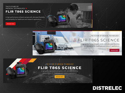 Distrelec Medical Technology FLIR Campaign Banners design digital design indesign photoshop web banners