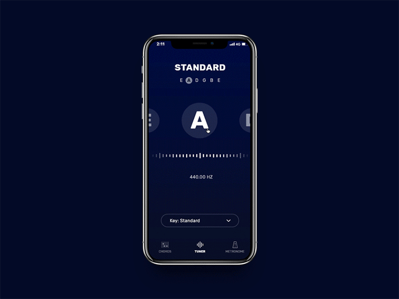 JUNA - Tuner.gif app design tuner ui