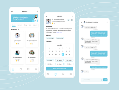 Medical app android app app design app ui app ui ux doctors app doctors appointment app ios app medical app medical consultation app mobile app ui ux design
