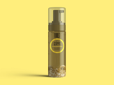 Foaming Cosmetic Bottle Mockup 3d 3d illustration 3d modeling 3d rendering 3d showcase 3d visualization branding cad modeling cosmetic cosmetic packaging design foam illustration packaging product mockup product modeling product rendering product visualization rendering