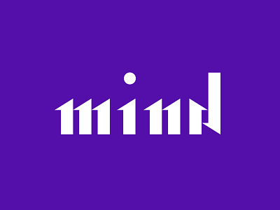 mind LOGO. abcdefghijklmnop alphabets blue brand brand design brandguide branding letter lettermark logo logo design logodesigner logomark logos logotype media monogram simple typography web