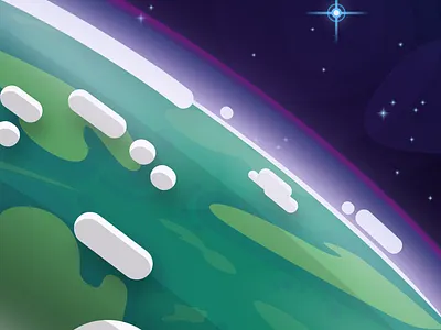 Planet Adrian graphic design illustration planet space