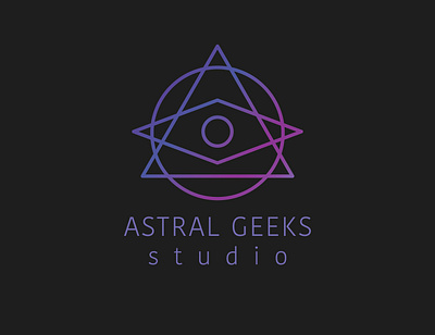 Astral Geeks Studio branding eye logo magic nft studio