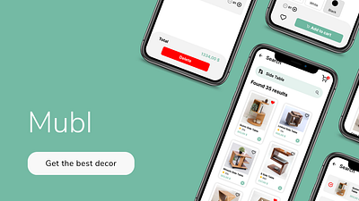 Mubl | For geting unique furnitures app branding ui