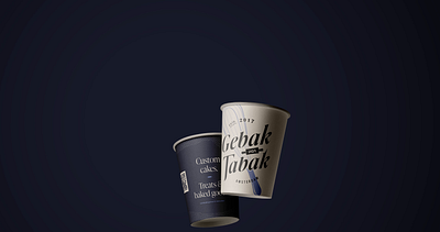 Coffee Cups 3d artisan bakery branding coffee cups luxe luxury menu movement paper physical print restau restaurant stationery touchpoint