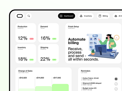 ERP Dasboard - Oracle NetSuite dashboard erp graphic design oracle sap ui ux web design