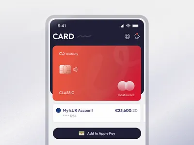 Card details - banking app app banking card clean credit design fintech light mobile ui