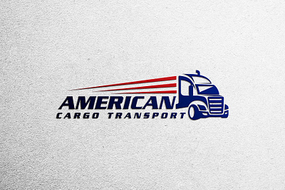 Logo Design for American Cargo Transport branding graphic design logo