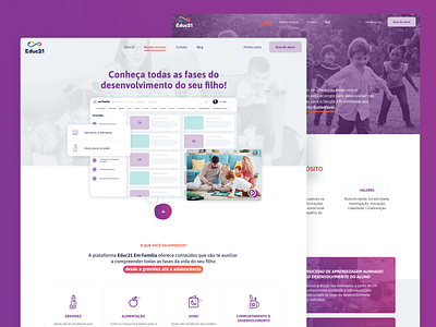 Educ21 Website ui user experience user interface ux