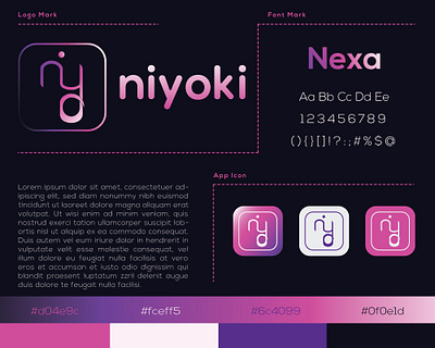 Modern Logo (niyoki) branding design graphic design icon illustration illustrator logo ui ux vector