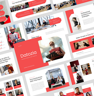 Datozia – Business PowerPoint Template unique