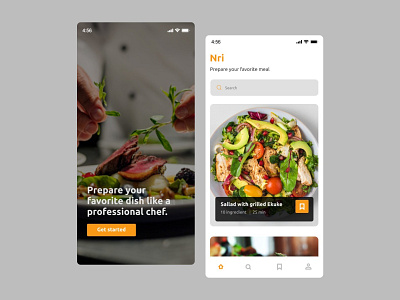 Recipe app app branding design illustration ui ux