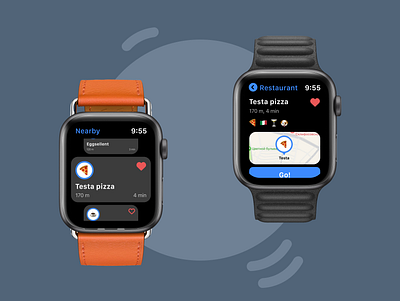 Foody App for Apple Watch apple apple watch foody ui kit watch os