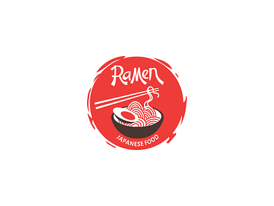 ramen brand branding design forsale illustration japan logo noodle ramen sport ui vector