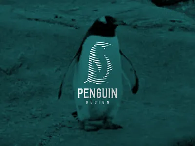Penguin line art design graphic design illustration logo penguin design penguin line art typography