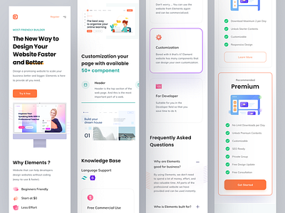 Elements - Website Builder Responsive analytic boostrap builder business clean clean design design element figma landing page responsive responsive website seo tailwind ui ux website website builder