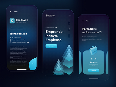 🚀 Startup YUNUS Mobile App app branding design figmadesign flat glassy illustration ui