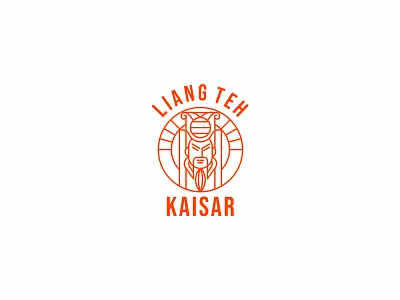 LIANG TEH KAISAR brand branding chinese design emperor icon illustration kingdom logo symbol tea vector