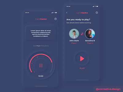 Minimalist Neumorphic Card Game App UI branding design clean clean interface color pops design interface neumorphic neumorphism shadows ui ui design ux ux design
