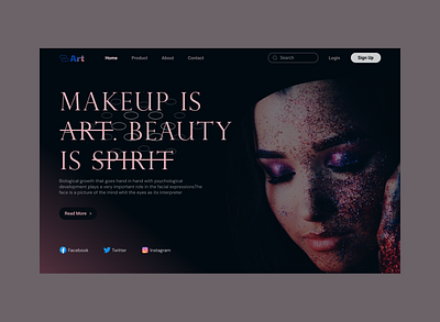 Face art website art best bestdesign branding clean clear creative design face flat graphic design home illustration logo motion graphics ui website