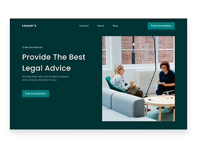 Lawyer's-Landing page design (hero section) awwwards branding design system repo design website design website for lawyer agency landing page landing page design law lawyer saas ui ui design ux