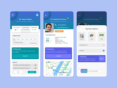 Doctor app payment UI concept design doctor illustration ios medical payment ui vector