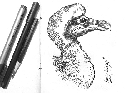 Inktober2021 - Extinct 2021 artwork design drawing extinct hand drawing illustration inktober inktober2021 kumarr kumarrajagopall line drawing pen and ink sketch