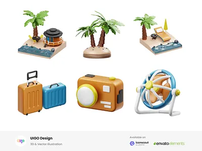 Summer vibes 3D Illustration 3d 3d illustration