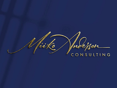 Miiko Anderson Calligraphy Signature Logo Animation animation calligraphy calligraphy animation calligraphy logo custom logo handwritten logo logo signature logo