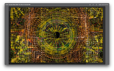 P5 SUNSET abstract digitalart ericfickes