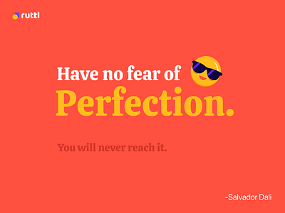 Perfectionism isn't something to be afraid of. 3d animation boy branding girl graphic design icon illustration illustrations landing landing page logo mobile office red ruttl ui ux web design website