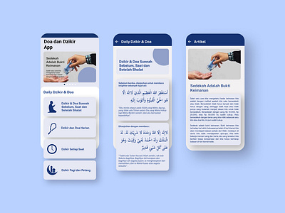 UI Dzikir App app doa dzikir islamic ui ux