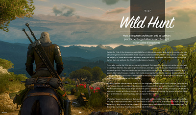 Witcher 3 Magazine Article a4 article gaming magazine typography witcher word