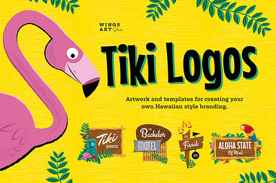 Tiki Illustrations and Logo Designs 3d animation app branding bundle clipart collection design graphic design illustration logo motion graphics ui