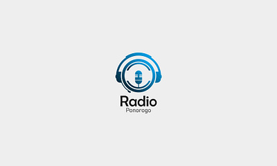 Radio Ponorogo Logo branding design graphic design icon illustration logo motion graphics vector