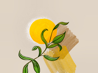 Sunshine 100days 1stshot colorful design design digital painting dribbble graphic design illustration inktober painting sun