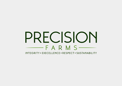 Precision Farms logo design branding design graphic design icon logo motion graphics vector