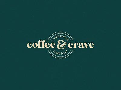 Coffee & Crave Logo bar bar logo branding cafe branding cafe logo coffee coffee branding coffee logo design food logo icon identity design illustration logo restaurant restaurant logo symbol symbol icon ui vector