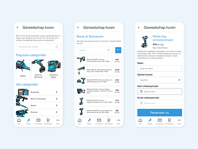 Construction tools rental app app appdesign construction constructional graphic design mechanical mobile mobiledesign rental rentalapp renting reservation tools toolsapp ui uidesign ux webdesign