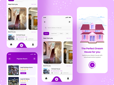 Smart Home - UI Mobile App Design app app ux design building design home home ui mobile app design homepage real house house app design interior logo mobile mobile app design mobile ui property real estate ui ui design uiux ux