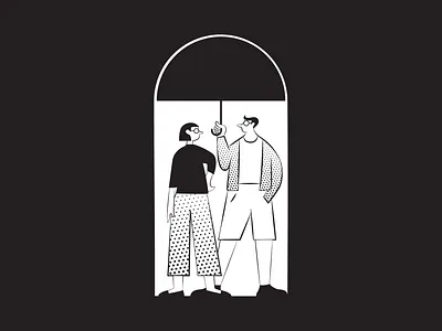 Just the 2 of us - Illustration archetype character design illustration vector