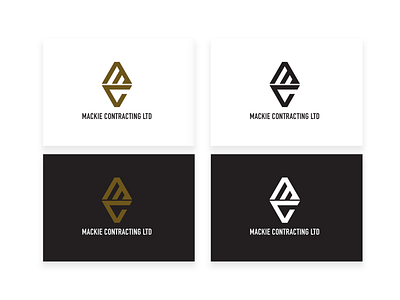 MACKIE CONTRACTING BRANDING branding design illustration vector