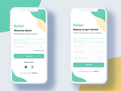 Login UI app creative design login ui