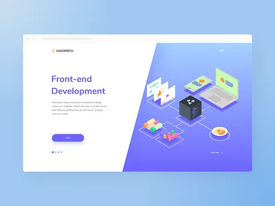 Eagerpatch: front-end product service carousel branding call to action carousel concept design graphic design hero illustration illustration design isometric ui ux vector web web design