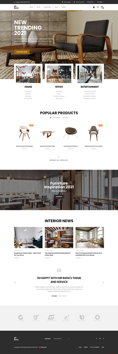 Mr.Bara - Multipurpose eCommerce HTML Template cosmetic store html template ecommerce html template ecommerce website template luxury fashion html template multipurpose html template online shop html template shopping store html web template