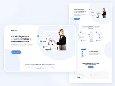 🚑 Medical Product Landing Page design doctor health app landing page medical ui ui design ux ux design web webpage website